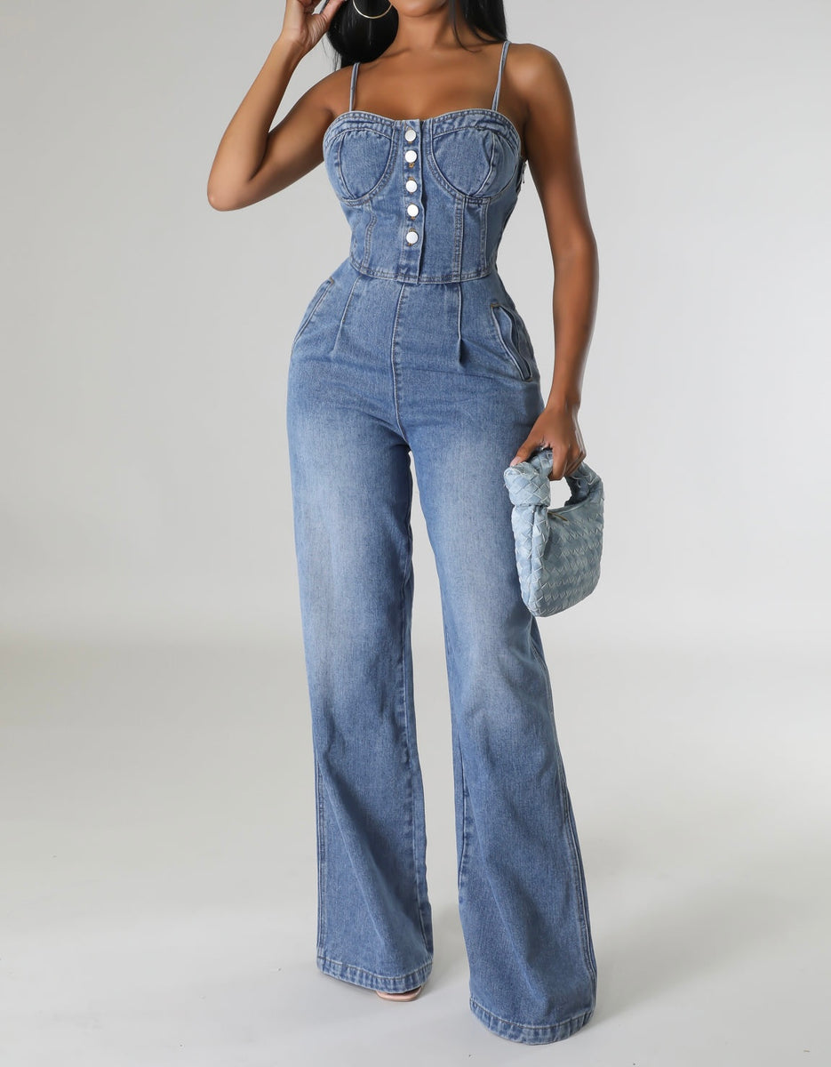 Denim Jumpsuit – Kyniti's Exquisite Trap